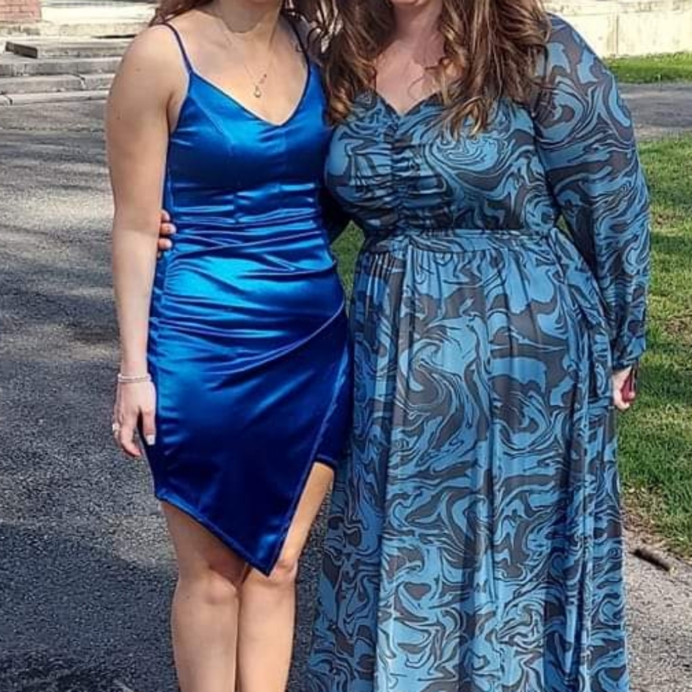 Blue cocktail dress!